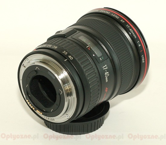 Canon EF 17-40 mm f/4.0L USM - Build quality